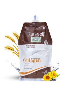 Karseell Collagen Hair Treatment 16.9 Oz 500ml Deep Repairs Conditioner Argan Oil Keratin Hair Treatment for Dry Damaged Curly Bleached & All Hair Types