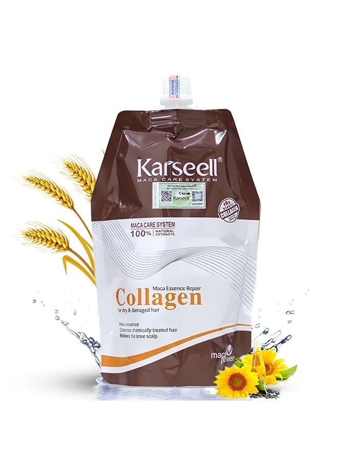 Karseell - Karseell Collagen Hair Treatment 16.9 Oz 500ml Deep Repairs Conditioner Argan Oil Keratin Hair Treatment for Dry Damaged Curly Bleached & All Hair Types - Image 1