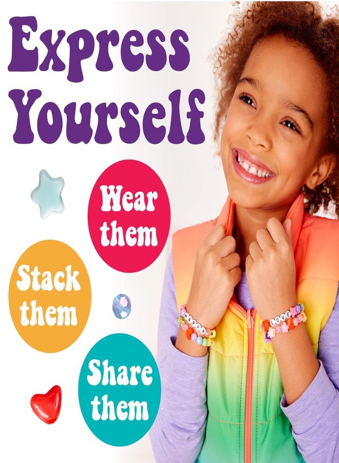 Creativity for Kids Rainbow Bead Jar Jewelry Making Kit: Makes 40+ Friendship Bracelets, DIY Crafts for Girls, Great Easter Basket Stuffers (Ages 6+) - Image 3