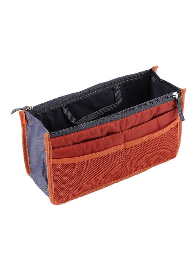 NIBEMINENT Cosmetic Organizer Handbag Orange - Image 2
