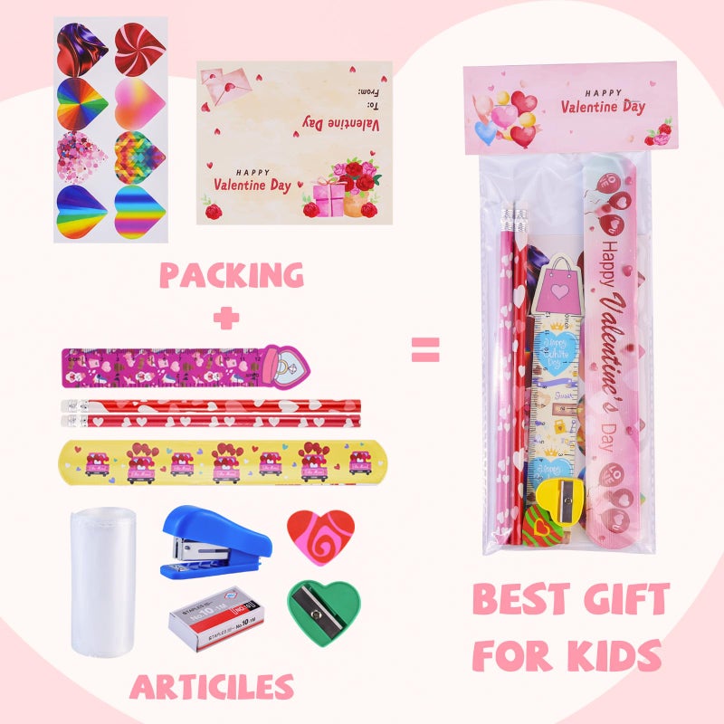 AT-DRESSINGDAY Valentine's Day Gifts Party Favor 28Pcs Stationery Gifts Party Favor Goodie Bag Exchange Gifts Rewards Prizes - Image 4