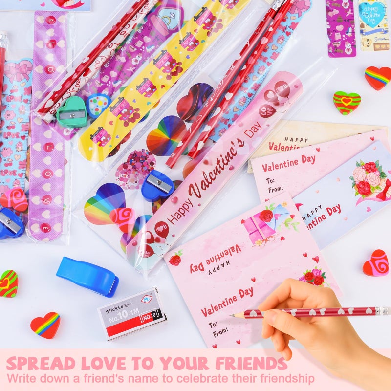 AT-DRESSINGDAY Valentine's Day Gifts Party Favor 28Pcs Stationery Gifts Party Favor Goodie Bag Exchange Gifts Rewards Prizes - Image 5