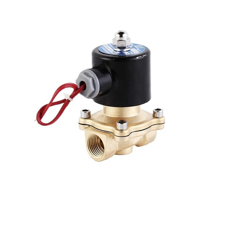 1 2 Inch Normally Closed Brass Solenoid Valve 12V DC EPDM Seal - Image 1