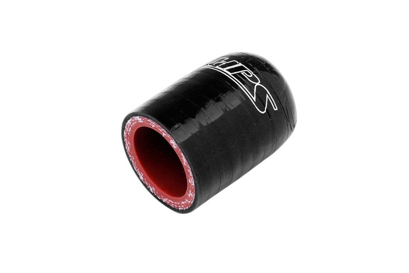 HPS 1-1/4" (32mm) Black High Temperature 3-ply Reinforced Silicone Coolant Cap Bypass Heater, 1-3/4" Length, 350F Max. Temp, 4mm Wall Thickness - Image 1