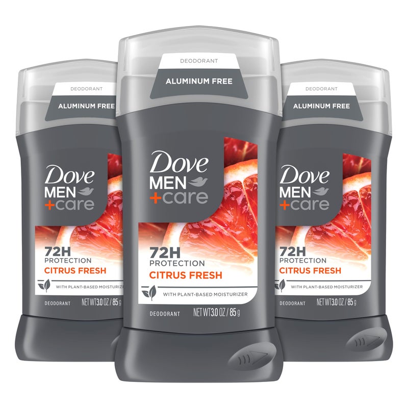 Dove Men+Care DOVE MEN + CARE Aluminum Free Deodorant for Men 3 Pack Summer Citrus Deodorant for Men 3 oz - Image 1