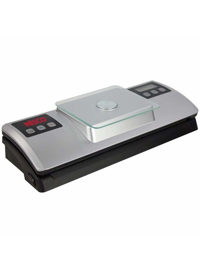 Nesco VSS-01 Automatic Food Vacuum Sealer with Digital Scale and Bag Starter Kit, Silver - Image 1