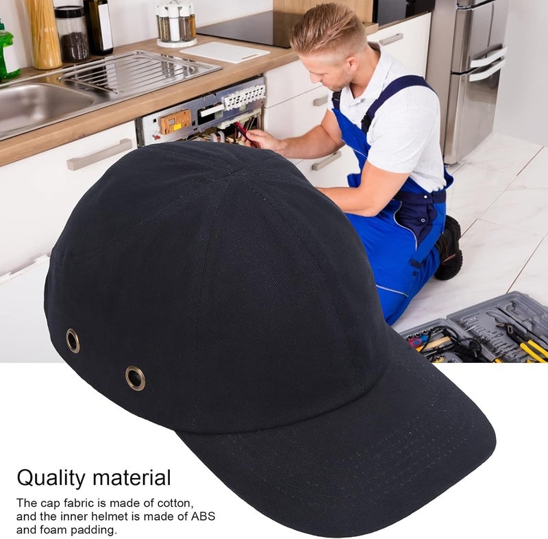 comfrt Head Protection Baseball Bump Cap, Anti-Collision Shock Absorption Breathable Hard Hat Head Protection for Welders Industrial - Image 3