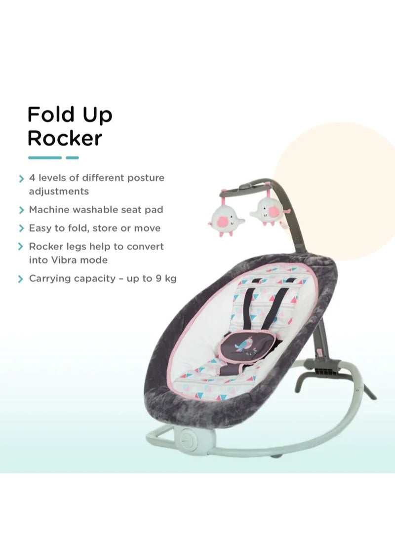 Arababy Baby Rocker Adjustable Chair For Newborn To Toddler With Music - Multicolour  - Image 2