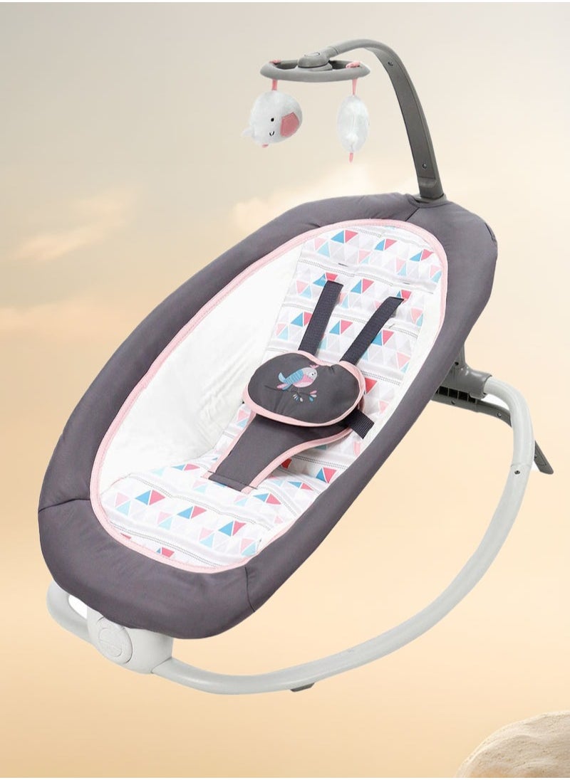 Arababy Baby Rocker Adjustable Chair For Newborn To Toddler With Music - Multicolour  - Image 1