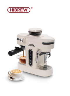 20Bar Espresso Machine With Ginder 2 In 1 Semi Automatic Coffee Maker, Latte And Cappuccino Milk Frother Barista Pro For Home H14