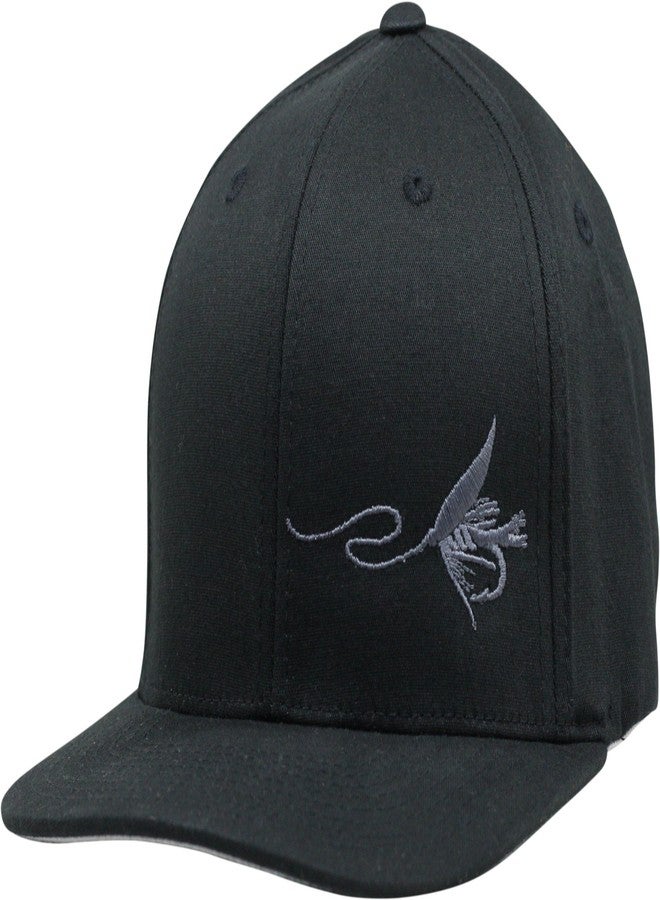 LINDO Flexfit Pro Style Hat - Fly Fishing (Black-sm) - Image 1