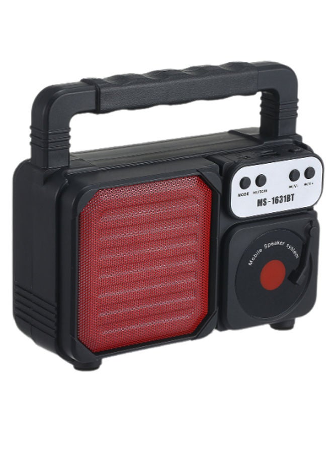 نيبمينينت مكبر صوت بتقنية البلوتوث وإضاءة LED ملون محمول للأماكن الخارجية أسود/ أحمر/ فضي - Image 2