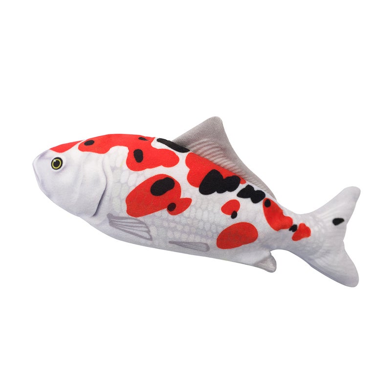 Realistic Plush Simulation Electric Doll Fish Funny Interactive Pets Chew Bite Supplies for Cat Fish Flop Cat Toy for Biting and Kicking - Image 2