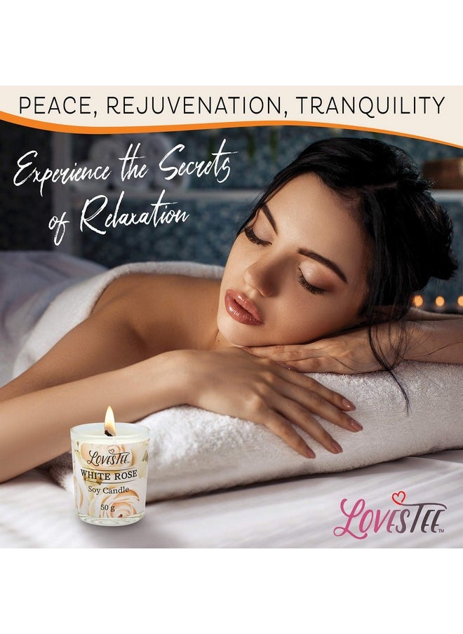 Lovestee Christmas Bath & Body Spa Gift Basket for Women, Best Gift for Mother's Day & Birthday, White Rose Set Body Lotion, Shower Gel, Bubble Bath, Bath Salt, Towel, Soap, Oil, Candle, Gloves,  - Image 5