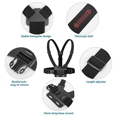 ChromLives Phone Strap Mount Set, Chest Strap Mounts+Head Mount +Phone Neck Holder,3 in 1 Hands Free Phones Holder for Neck Head Chest Compatible with iPhone,Gopro Hero and More - Image 3