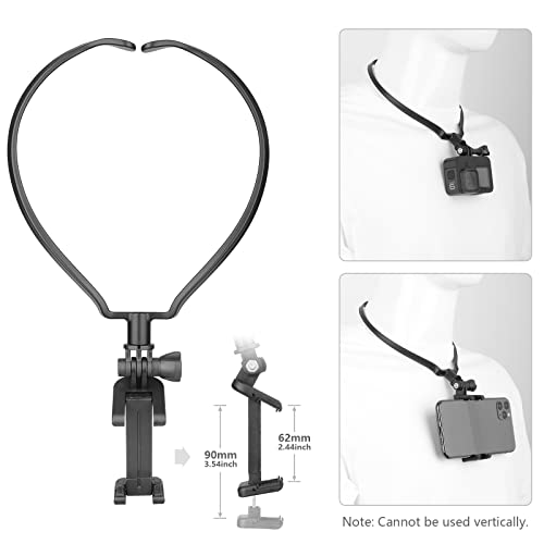 ChromLives Phone Strap Mount Set, Chest Strap Mounts+Head Mount +Phone Neck Holder,3 in 1 Hands Free Phones Holder for Neck Head Chest Compatible with iPhone,Gopro Hero and More - Image 5