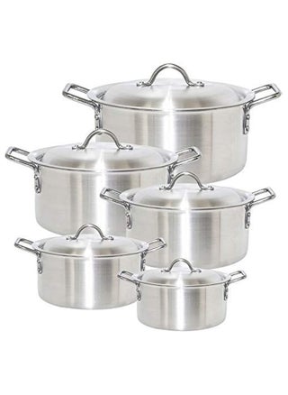 Aluminum cookware set with lids, 5 pieces - pzsku/Z07636187C6F526774260Z/45/_/1739791025/19a6a64d-7c26-456f-9b60-4ca4bf16b651