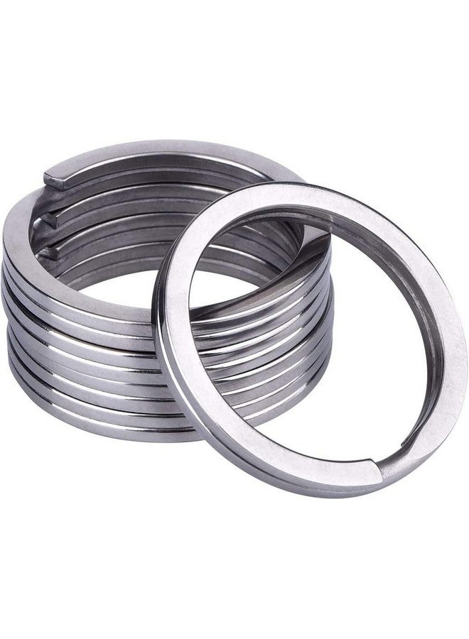 Evaluemart 30 Pcs Round Shape Key Rings 25 MM Dia, Flat Key Chain Rings Metal Split Ring for organizing Keys(Pack of 30) - Image 4