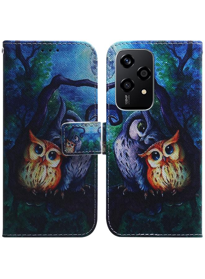 S-TOP Case For Honor 200 Lite Global Coloured Drawing Flip Leather Phone Case - Image 1