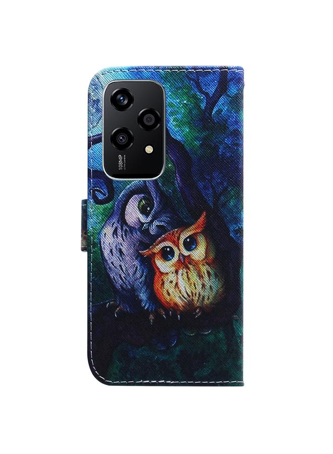 S-TOP Case For Honor 200 Lite Global Coloured Drawing Flip Leather Phone Case - Image 4