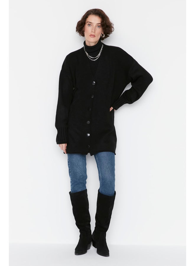 trendyol Cardigan - Black - Relaxed - Image 4