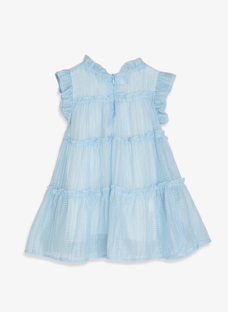 Pinata Blue Frill Occasion Dress - Image 3