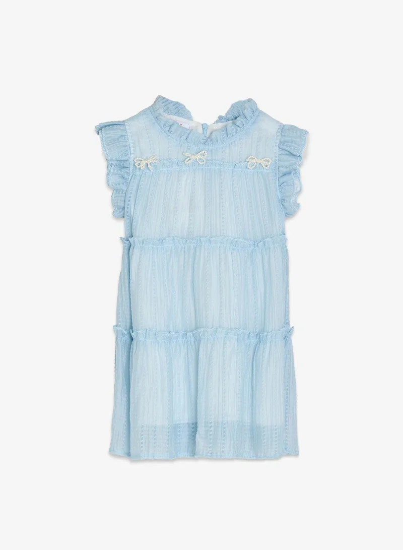 Pinata Blue Frill Occasion Dress