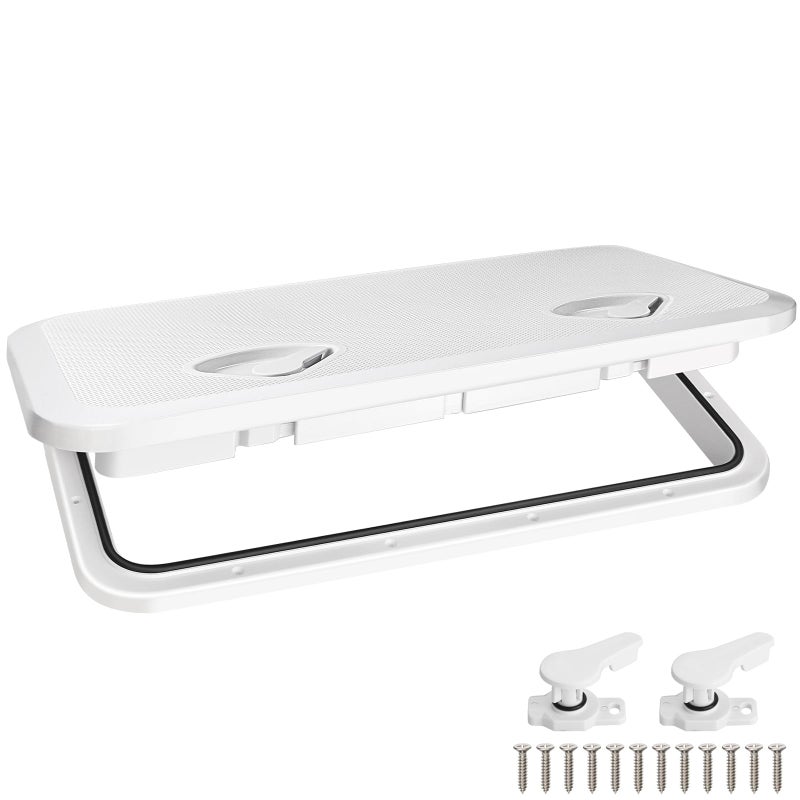 CLLOMAGY 24"x14" Boat Hatch Deck Access Lid,Marine Deck Access Hatch Door Cover for Bass/John/Fishing/Skiff/Sailboat/Yacht & RV/Camper Van,Durable&Weatherproof Boat Access Lid Cover-1PCS - Image 1