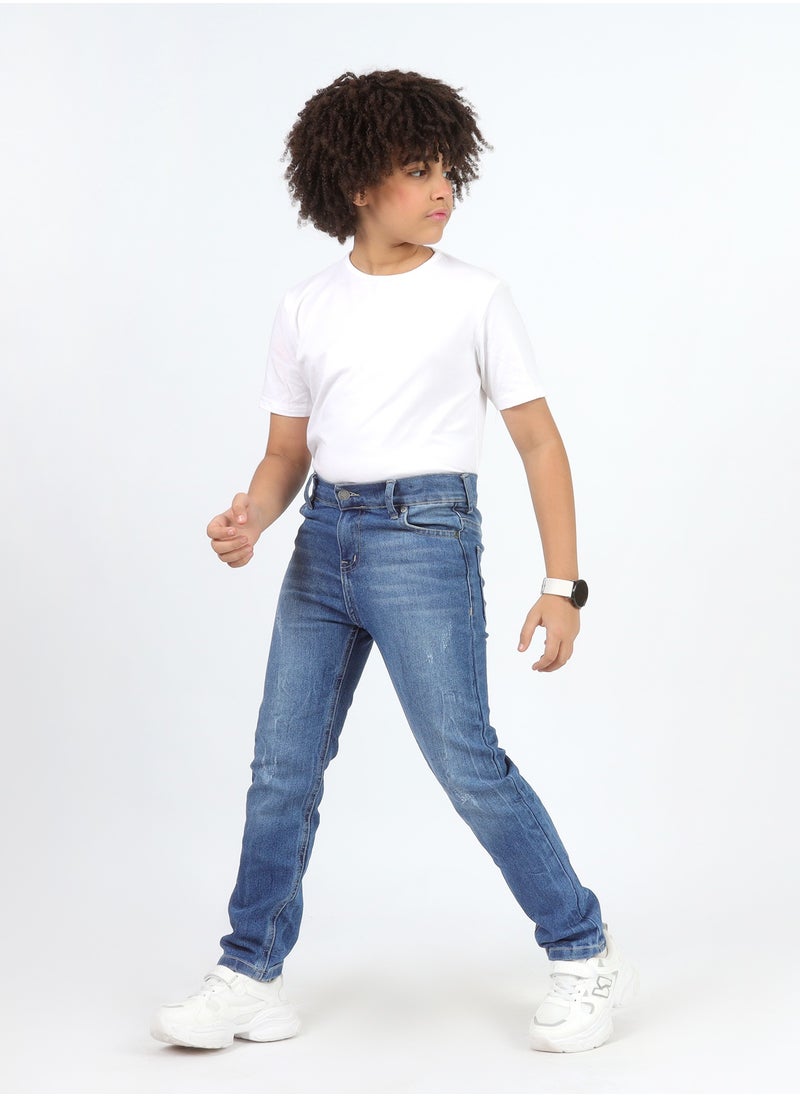 إيجي وير - بنطلون جينز سلم أولادي أزرق - Image 1