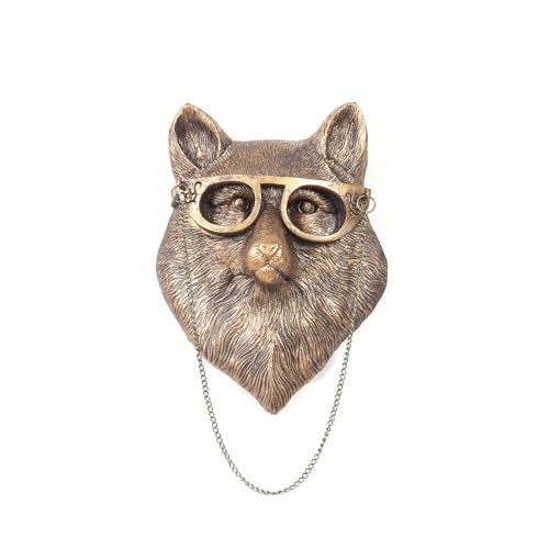 Joogour Head Wall Mount Decor,Resin Animal Sculptures，Art Deco Wall Hanging Decoration for Living Room Bedroom Officeroom Gift (Fox) - Image 1