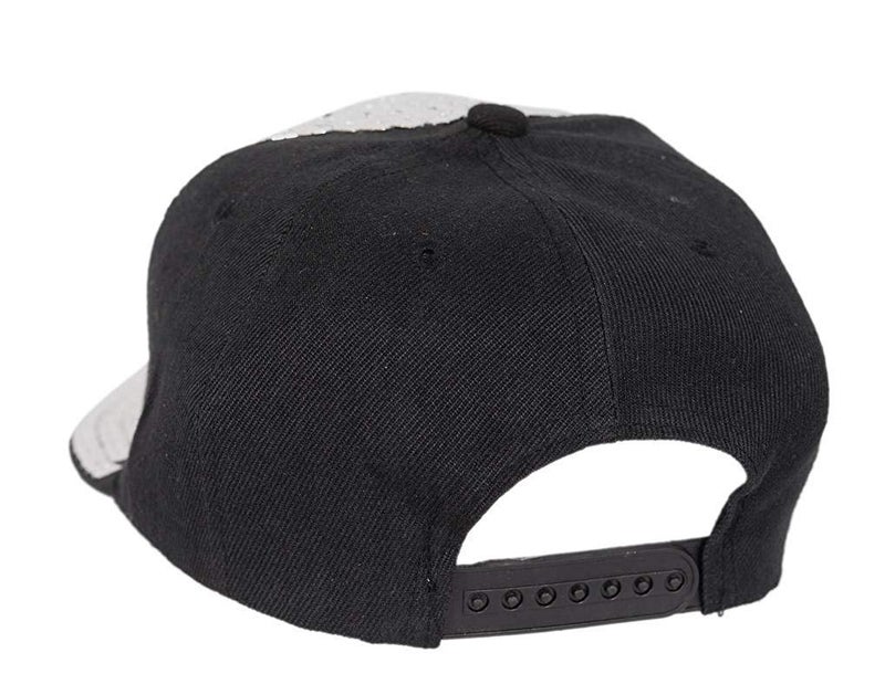 JMP Boy's & Girl's Sequin Punk Hedgehog Rock Hip Hop Adjustable Baseball Cap Sliver - Image 2