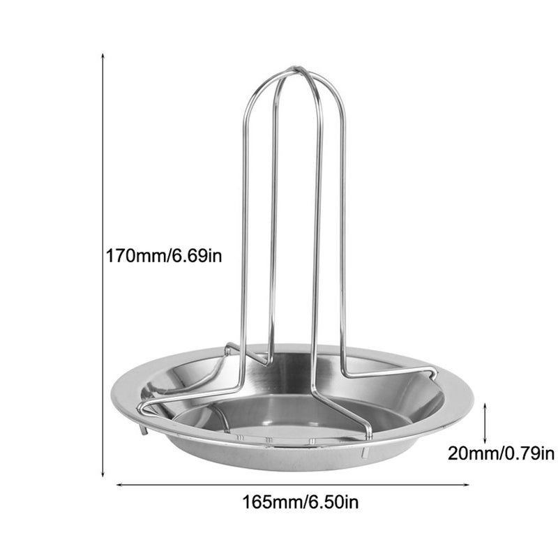 Outdoor Camping Thickened Barbecue Roast Chicken Rack Baking Non-stick Roast Chicken Pan Roaster Rack With Bowl - Image 2