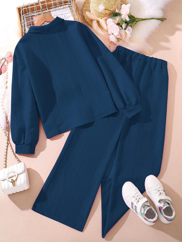 Niren Enterprise Girls' 2-Piece Co-Ord Rama Shirt & Pants, Soft Fabric, Casual Wear, Relaxed Fit for Kids Set - Image 2