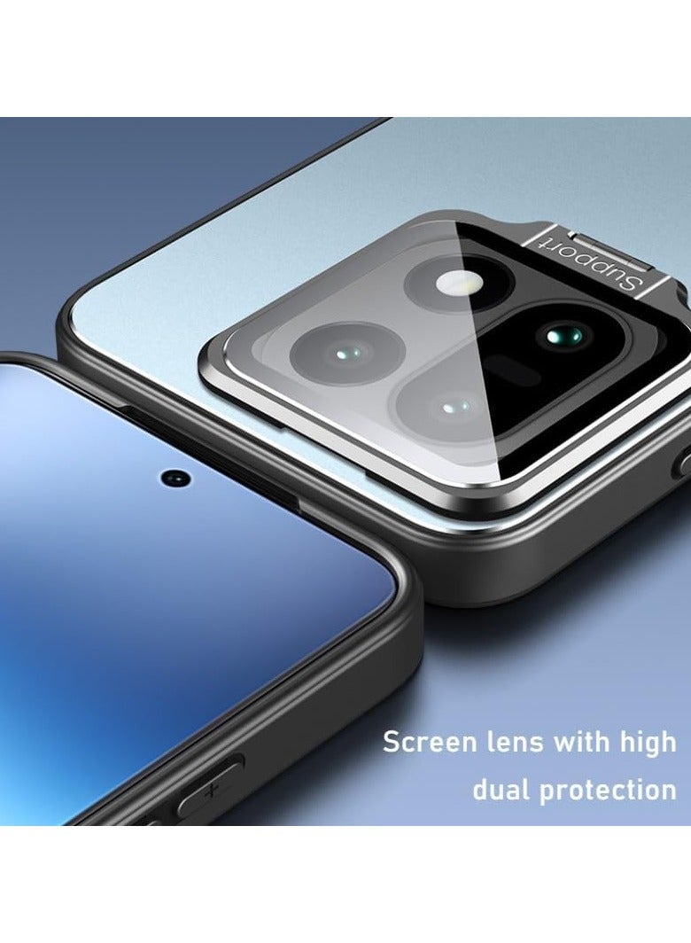 عام الغلاف المغناطيسي الواقي المتوافق مع OnePlus 15 5G، 【متوافق مع حوامل السيارات】 【مزود بحامل مدمج للكاميرا】 - غلاف خلفي من مادة TPU بملمس مات مقاوم للصدمات والسقوط مُصمم خصيصًا لـ OnePlus 15 - Image 4