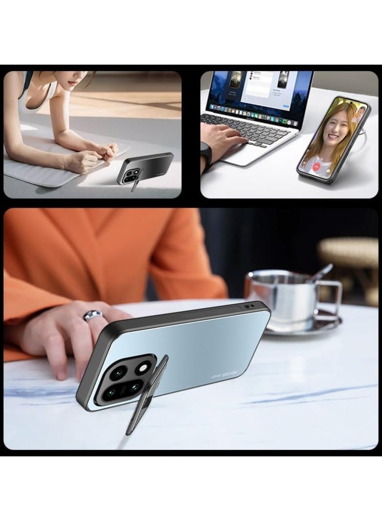 عام الغلاف المغناطيسي الواقي المتوافق مع OnePlus 15 5G، 【متوافق مع حوامل السيارات】 【مزود بحامل مدمج للكاميرا】 - غلاف خلفي من مادة TPU بملمس مات مقاوم للصدمات والسقوط مُصمم خصيصًا لـ OnePlus 15 - Image 5