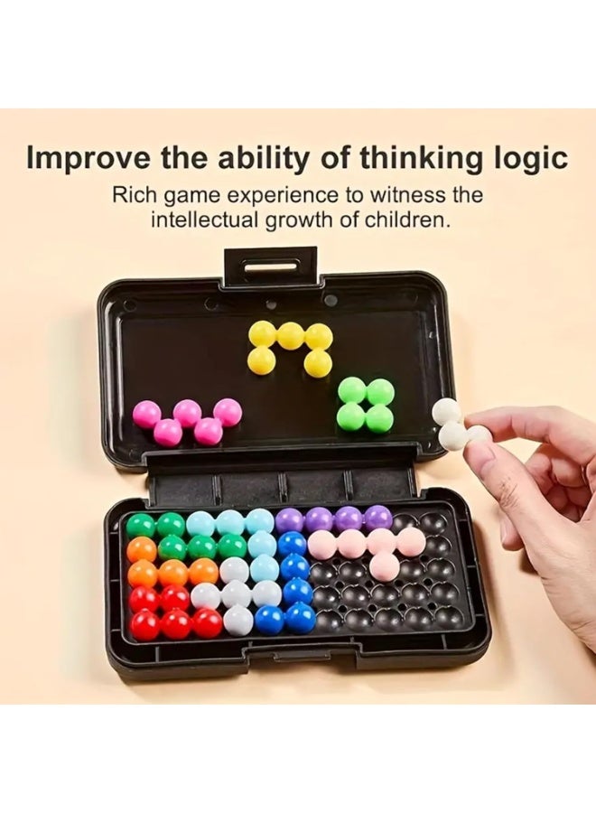 WAHA TOYS 3D Brain Puzzle Logic Game with 200+ Challenges | Educational IQ Toy for Kids & Adults | 2D & 3D Puzzle Board Game for Problem Solving & Cognitive Skill Building | Travel Brain Teaser Gift - Image 4