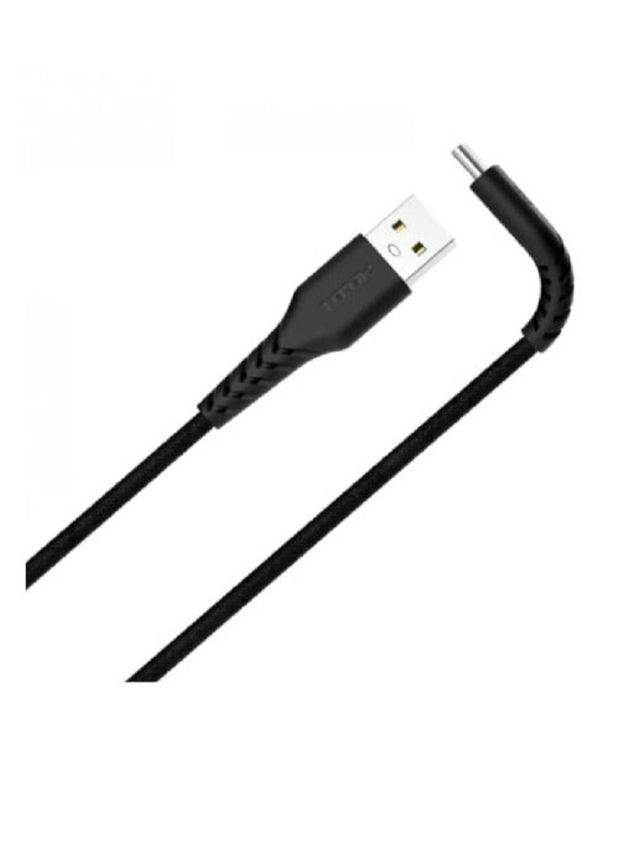 بايسيل كيبل USB إلى Type C بطول 120 سم، قماش أسود - Image 2