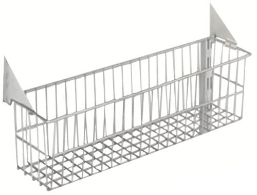 Storability Storability Triton Products 1775  Wire Basket 15-Inch W by 4-Inch H by 6-1/2-Inch D Gray Epoxy Coated Steel with  - Image 1