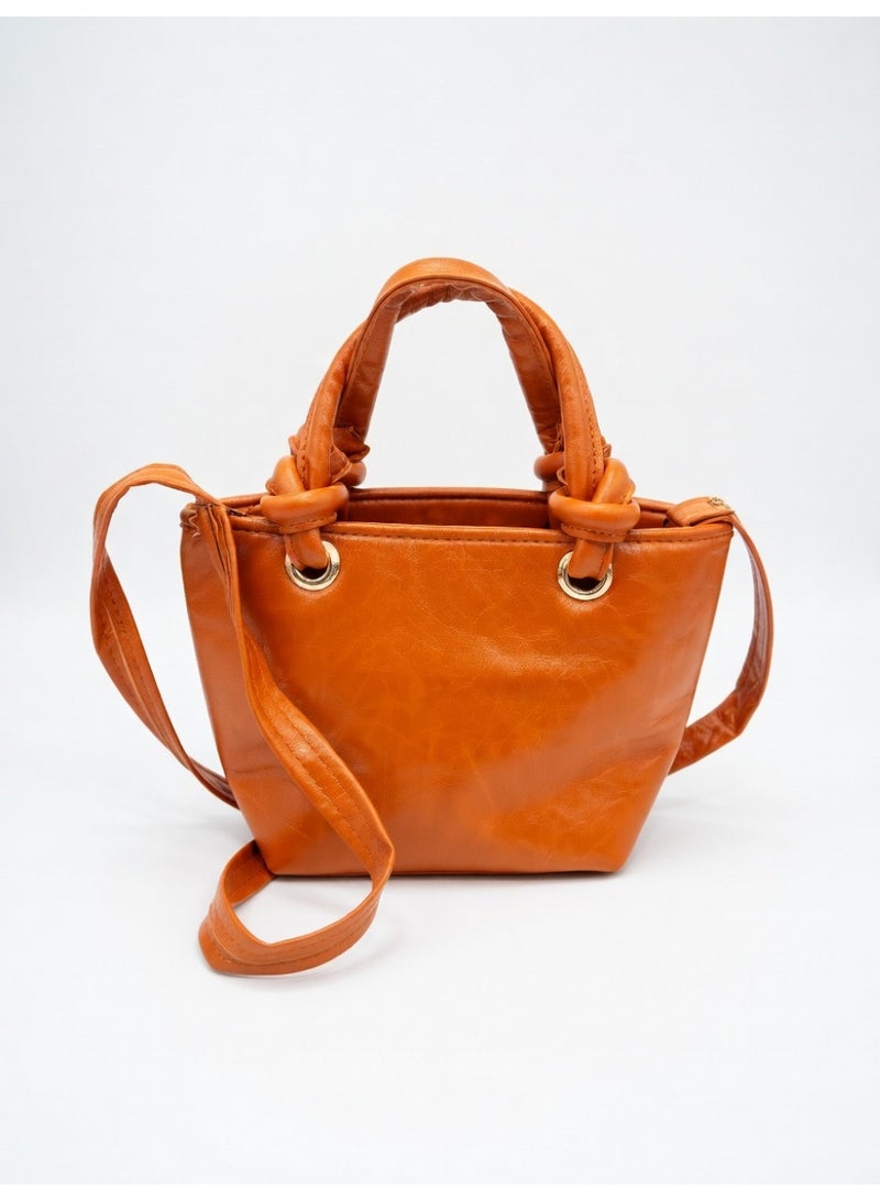 Elegant Knot Handle Shoulder Bag with Tassel & Gold Hardware-Havan - Image 2