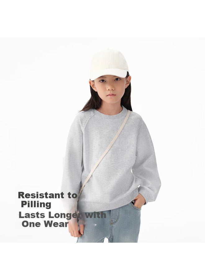 Yeehoo Girls' Crew Neck Sweatshirt Autumn New Long Sleeve Casual Loose Pullover For Older Kids - Image 2