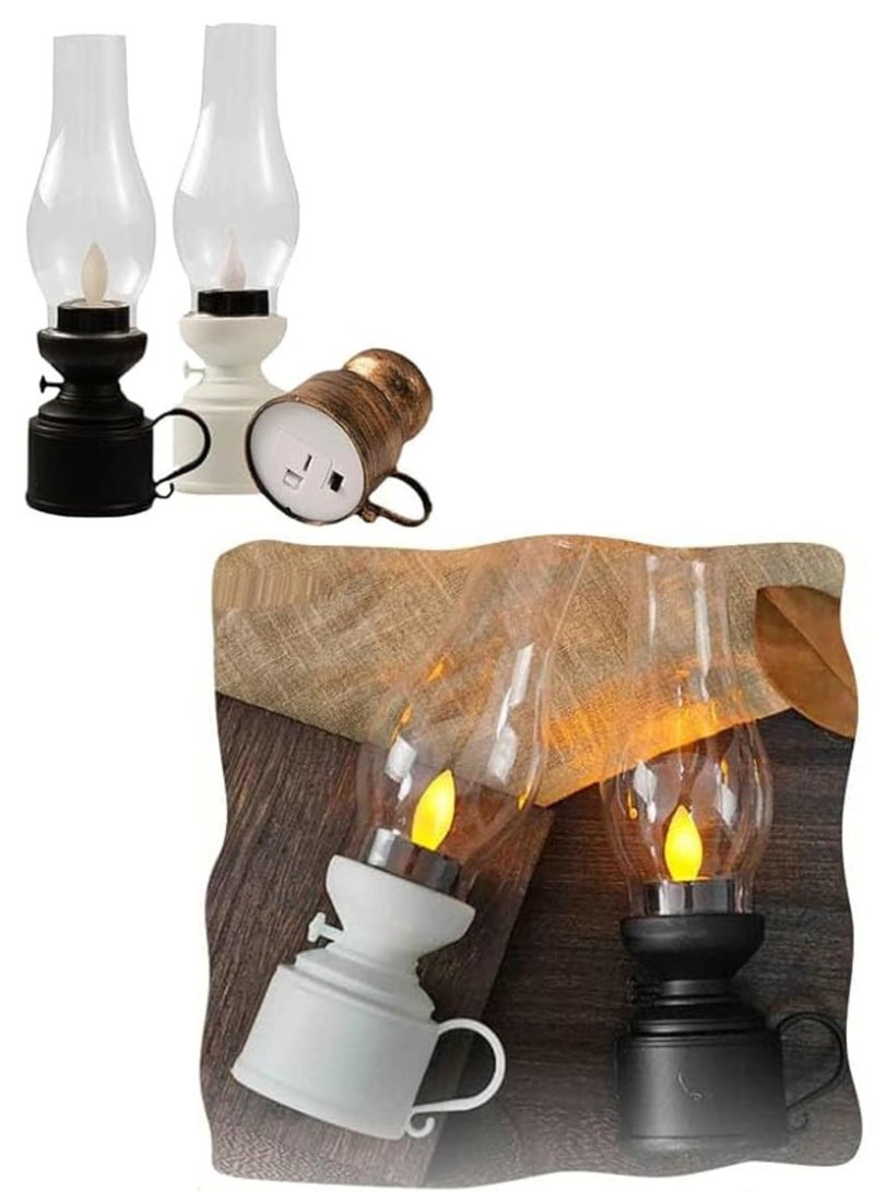 طقم فوانيس شموع LED مزخرفة (6 قطع) - شموع وامضة بدون لهب مع غطاء زجاجي، تعمل بالبطارية، بتصميم كلاسيكي يصلح كقطعة مركزية للطاولات وديكور للمنزل وحفلات الزفاف وزينة رمضان والعيد. - Image 5