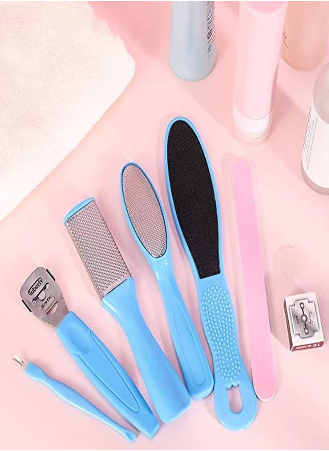 VITALOGY Pedicure Tools For Feet - 8 In 1 Pedicure Kit | Foot Scrubber For Dead Skin, Callus Remover, Foot Scraper, Foot File, Pitchfork, Filer For Nail Repair - 1 Set  - Image 5