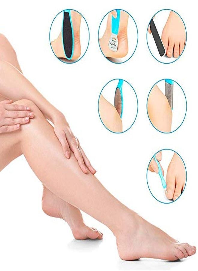 VITALOGY Pedicure Tools For Feet - 8 In 1 Pedicure Kit | Foot Scrubber For Dead Skin, Callus Remover, Foot Scraper, Foot File, Pitchfork, Filer For Nail Repair - 1 Set  - Image 4