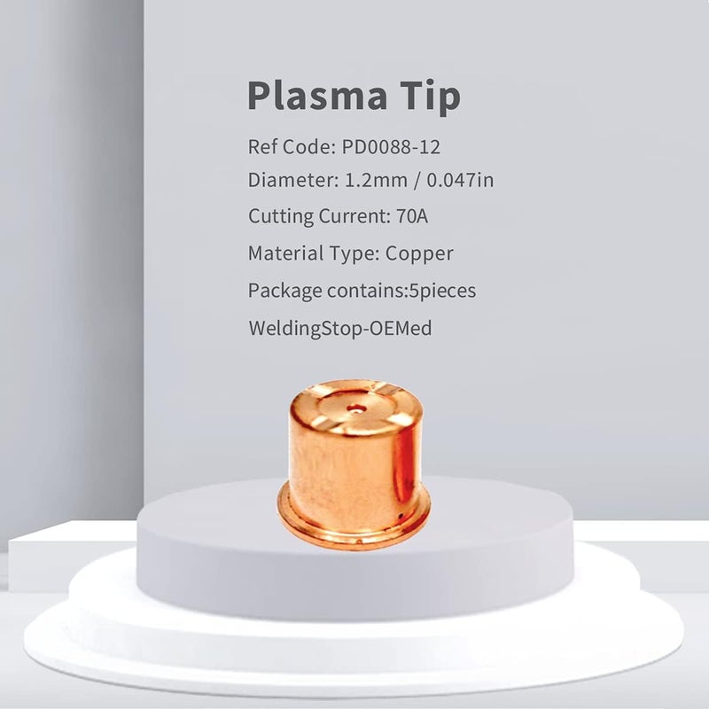 WeldingStop Plasma Kit for Eastwood Versa Cut 60 CB70 Torch (PKG-14, Tip Diameter 1.2mm 0.047'', Electrode Replacement) - Image 3