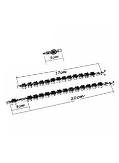 General Small Zircon Inlaid Colored Stone Bracelet  - Image 4