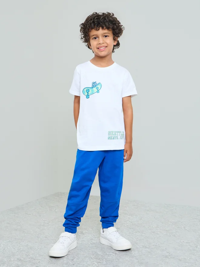 Styli Boys Graphic Print Cotton T-Shirt