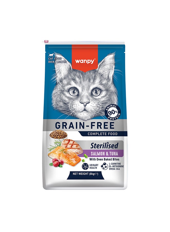 WANPY Grain Free Sterilized Cat Food – Salmon & Tuna Recipe 1.5Kg - Image 4