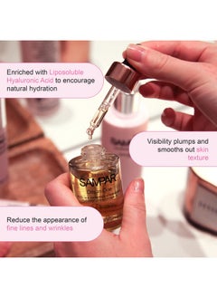 Sampar Facial Oil Hydration Corrector With Hyaluronic Acid Moisturizing Serum For Dry Skin Oil For Face Skin Care Antioxidant & Vitamin Rich Face Oil Facial Oils To Reduce Wrinkles 1 Oz  - Image 3