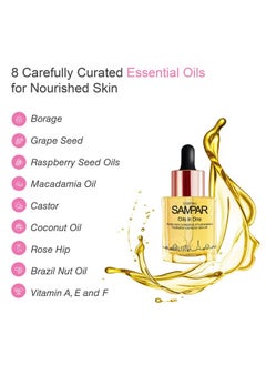 Sampar Facial Oil Hydration Corrector With Hyaluronic Acid Moisturizing Serum For Dry Skin Oil For Face Skin Care Antioxidant & Vitamin Rich Face Oil Facial Oils To Reduce Wrinkles 1 Oz  - Image 5