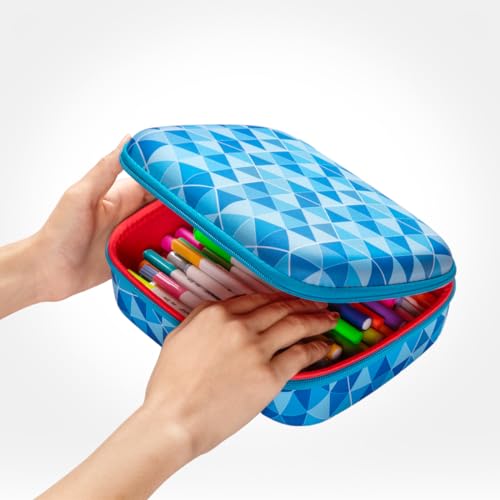 ZIPIT Jumbo Pencil Case for Girls, Cute Pencil Box for School, Large Capacity Stationery Organizer Box ,Purple Galaxy - Image 5